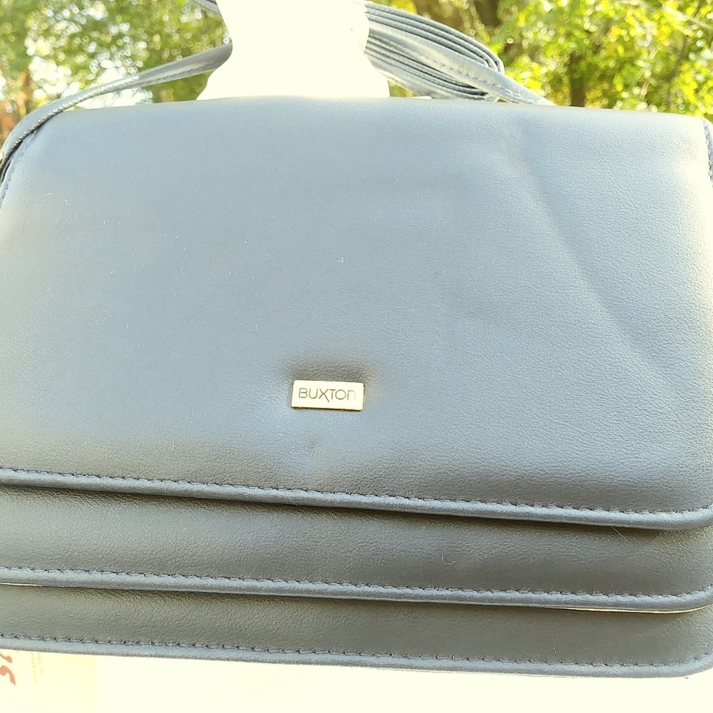 Buxton Style Sac Mini-Bag Navy Blue Purse with Tag